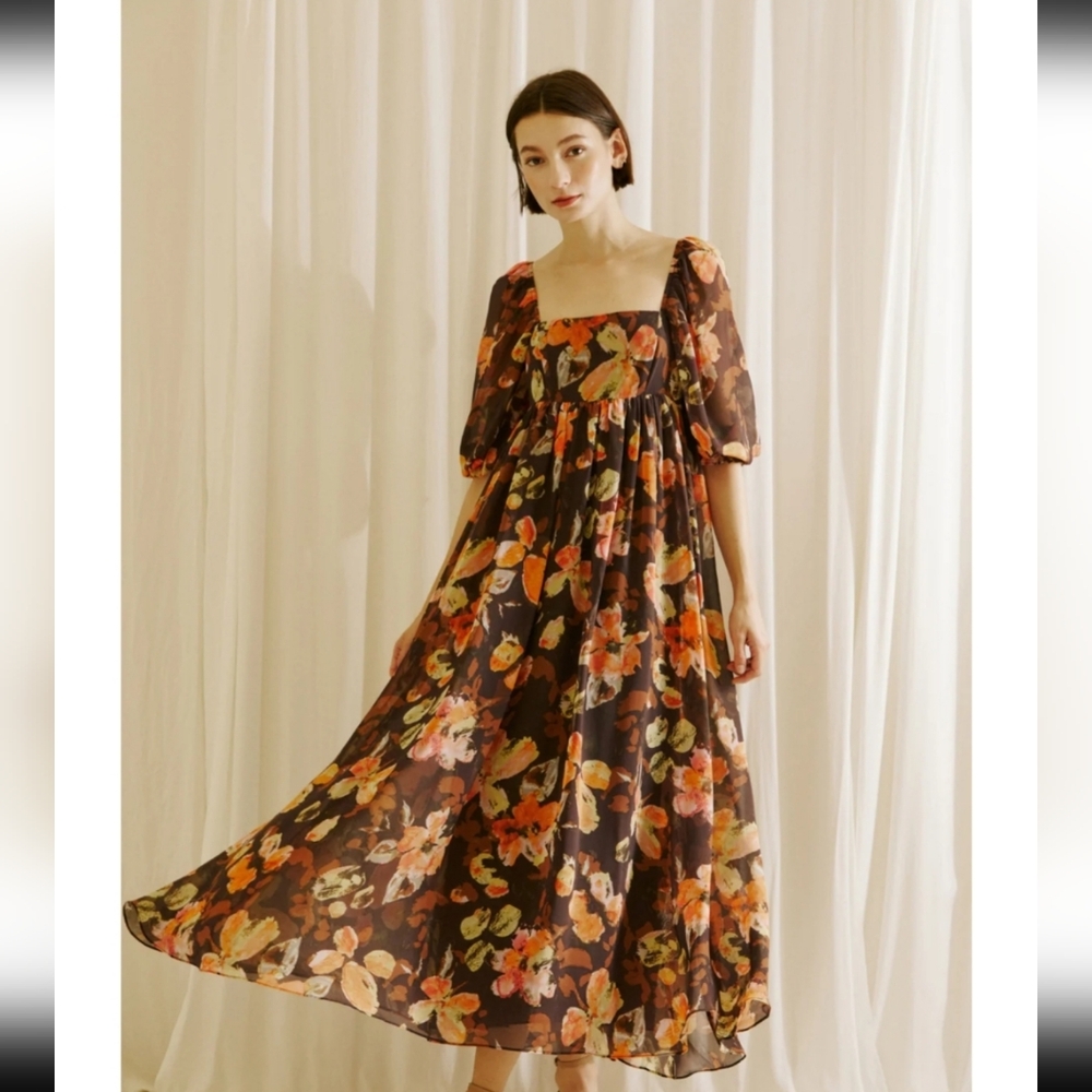 New‎ Storia Floral Boho Maxi Dress Small